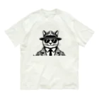 age3mのネコだぜ！ブルースマンだぜ！！ Organic Cotton T-Shirt