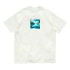 hana2ginの Almost Transparent Blue. Organic Cotton T-Shirt