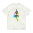 Leiのyogaの八支則　PRATYAHARA オーガニックコットンTシャツ