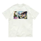 Mia-Alto_Adventure_Storeの時空の旅猫アルトとミアの山間の寺院 Organic Cotton T-Shirt