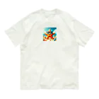 KIglassesのサングラスをかけた笑顔のヒトデ - 海の陽気な仲間！ Organic Cotton T-Shirt