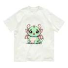 mamu2024のどらちゃん オーガニックコットンTシャツ