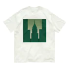 ASUTOMIのビルグッズ濃い緑色 Organic Cotton T-Shirt