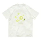 パティスリーハーモニカのハーモニカ花泡にクマ２ オーガニックコットンTシャツ