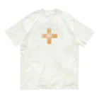 BAN創 & Co. ⚠️の絆創膏 実写 (クロス) オーガニックコットンTシャツ