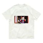 Lake Houseの三毛猫のグッズ Organic Cotton T-Shirt