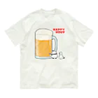 うさやのハッピーアワーでビール祭りを開催するパンダとシマエナガ Organic Cotton T-Shirt