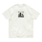 海の幸の黒船 オーガニックコットンTシャツ