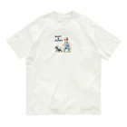 at_taroのSchnauzer leading a baby!! Organic Cotton T-Shirt