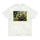 ジャパネットケフィアのニンジンの守護神ウサギ Organic Cotton T-Shirt