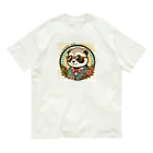 KAWAII SHOPのOSHARE RACCOON オーガニックコットンTシャツ