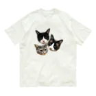 N&P storeの3ニャンズ Organic Cotton T-Shirt