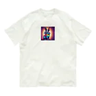 ELMONMARTのカラフルうさぎ Organic Cotton T-Shirt