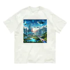 Rパンダ屋の「近未来風景グッズ」 Organic Cotton T-Shirt