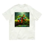 GEKIの肩肘カエル Organic Cotton T-Shirt