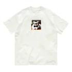 ai-AIの猫教授 オーガニックコットンTシャツ