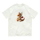 ドラゴンとわたしのドラゴンとビスケット Organic Cotton T-Shirt