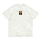 komi39の拳銃を持っている狼の絵 Organic Cotton T-Shirt