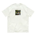 kokin0の水辺を走る犬 dog runnning on the water Organic Cotton T-Shirt