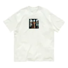 kokin0のバスの中で座る犬 dog sitting on the bus Organic Cotton T-Shirt