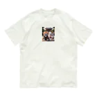 もふもふ日本史の結婚式、着物 Organic Cotton T-Shirt