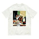 Ppit8のI love Sushi!! オーガニックコットンTシャツ