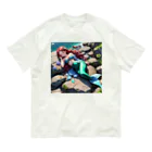 ぴよぴよショップの人魚姫のお昼寝 Organic Cotton T-Shirt