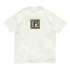 hachitaroのフレミッシュジャイアントとビションフリーゼ Organic Cotton T-Shirt