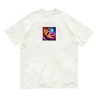 万事屋の颯爽と炎の道を疾走するスケートボーダー Organic Cotton T-Shirt