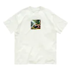 Tunakon_bのお昼寝カワウソ オーガニックコットンTシャツ