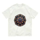 psychedelic mountainのmandala オーガニックコットンTシャツ