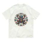 MU-SI-REのエスニックカエル Organic Cotton T-Shirt