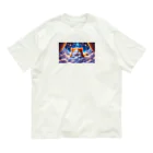 raio-nの夢見る雲の上の小さな猫 Organic Cotton T-Shirt