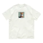 Taka Maker's のお座り子猫 Organic Cotton T-Shirt