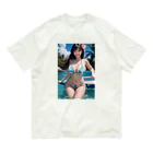 AI美女グラビアアートのAI美女グラビア１２ オーガニックコットンTシャツ