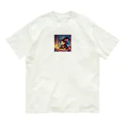 nico251の魔法の杖を持った猫 Organic Cotton T-Shirt