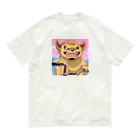 Saku freestyle shopのワル？シーサー オーガニックコットンTシャツ