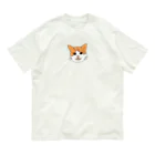 かもめちゃぁんの茶白猫の手描きイラスト オーガニックコットンTシャツ