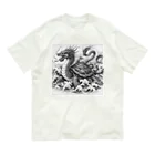EIKATSU（和風テイスト）の幻獣玄武No2 Organic Cotton T-Shirt