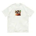 YFCの土鍋に可愛い親子猫が3匹④ Organic Cotton T-Shirt