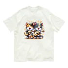 チェリモヤのねこコーラス 13 Organic Cotton T-Shirt