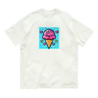 何でもありデザインのアイス Organic Cotton T-Shirt