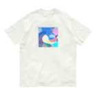 kei-suzukiのやさしいカーブ002 オーガニックコットンTシャツ