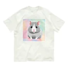 はちみつあめの夢色ハムスター オーガニックコットンTシャツ