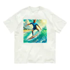 mitsuhiroのサーフィン男子 Organic Cotton T-Shirt