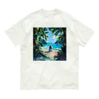 AQUAMETAVERSEのプライベートビーチでバカンス　Tomoe bb 2712 オーガニックコットンTシャツ
