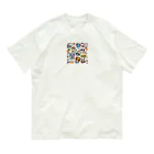 miho0807の可愛い動物 オーガニックコットンTシャツ