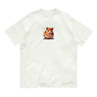 波にのるくまたんショップ62号店81番通りのドット絵のハムスター Organic Cotton T-Shirt