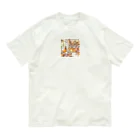 tattat259のカフェでくつろぐ女の子 Organic Cotton T-Shirt