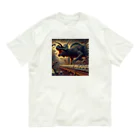やるか、やらぬか？本人次第の恐竜にはなれなかった Organic Cotton T-Shirt